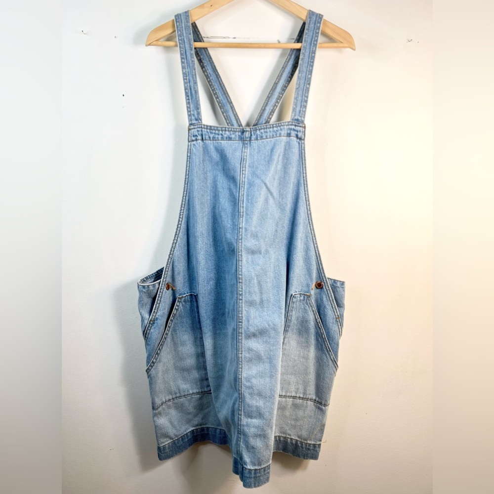 Universal Thread Light Denim Bib Mini Dress Size XXL